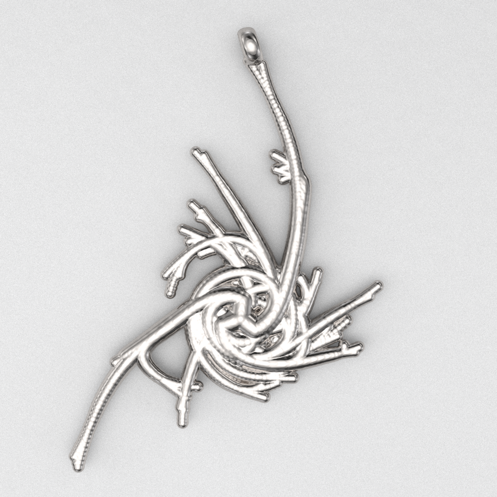 Tri-Vortex Pendant No. 21