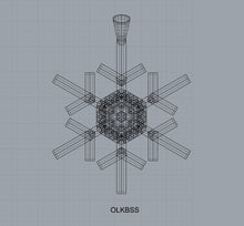 Load image into Gallery viewer, Snowflake Pendant OLKBSS