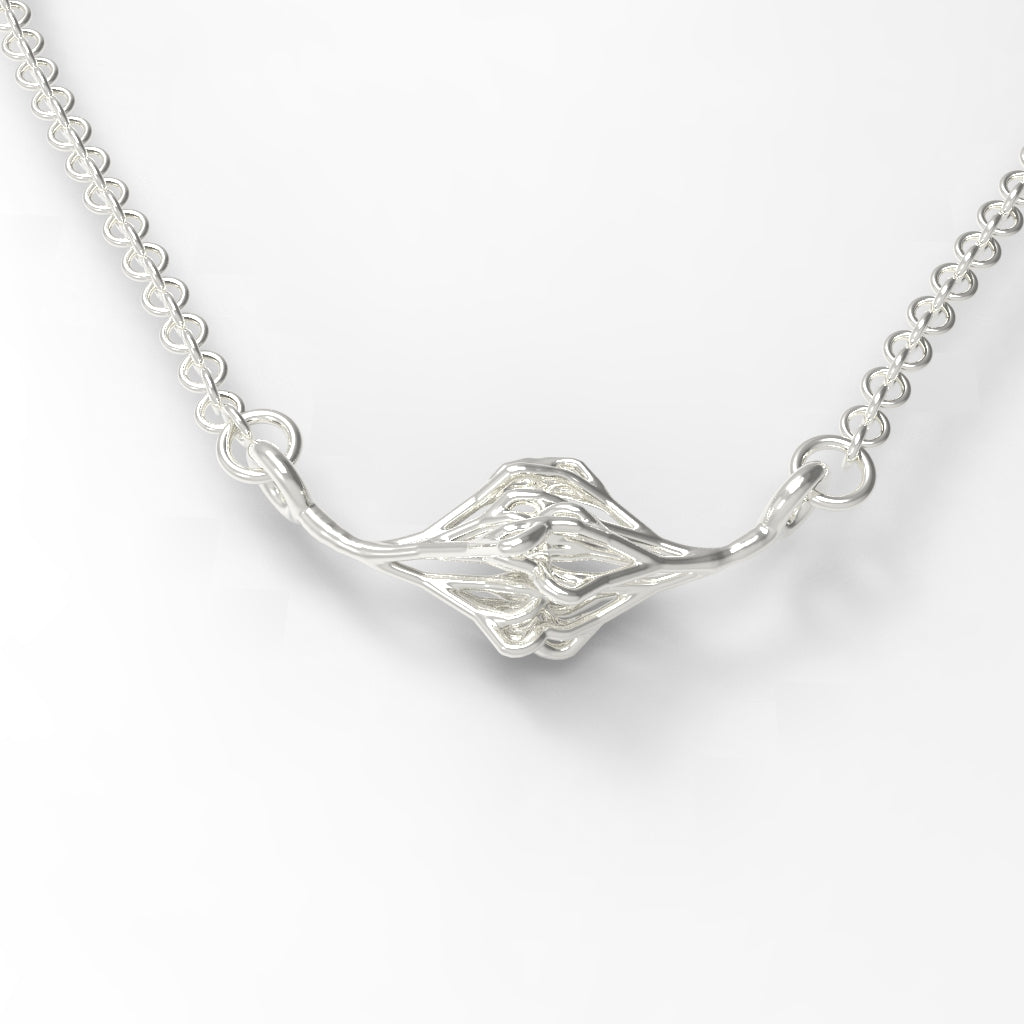 Confluence Necklace, organic capillary design