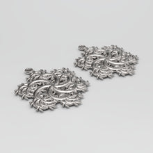 Load image into Gallery viewer, Six-Pointed Earrings Silver