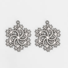 Load image into Gallery viewer, Six-Pointed Earrings Silver
