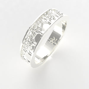 Dancing Fronds Eternity Band